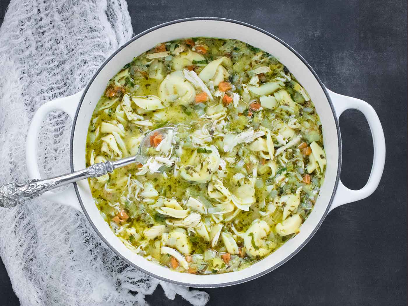 Rotisserie Chicken Tortellini Soup: Quick & Hearty One-Pot Meal